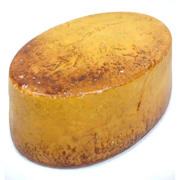 Walkure SPM Bayreuth Crimped Edge Casserole Dish Orange Tan Oval Vintage Germany - Picture 5 of 10